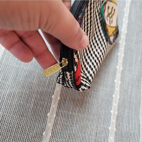 CHRISTIAN DIOR Vintage 90s Houndstooth And Ribbon Print Cosmetic Bags - Picture 12 of 16